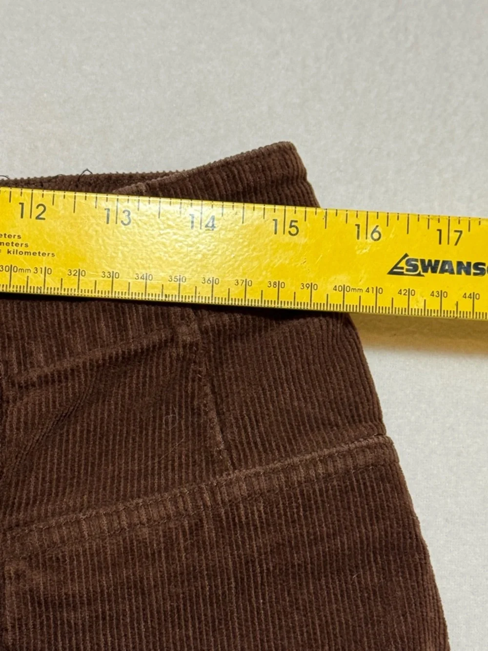 Lucky Brand Stevie High Rise Corduroy Flare Pants Brown Women’s Sz 12/31R - Picture 12 of 14